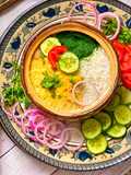 Matka daal chawal with chattni