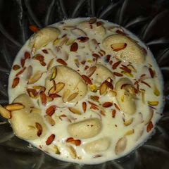 Badami Ras Malai A picture of Badami Ras Malai.