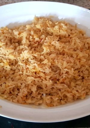 A picture of Coconut Saffron Rice 😊.