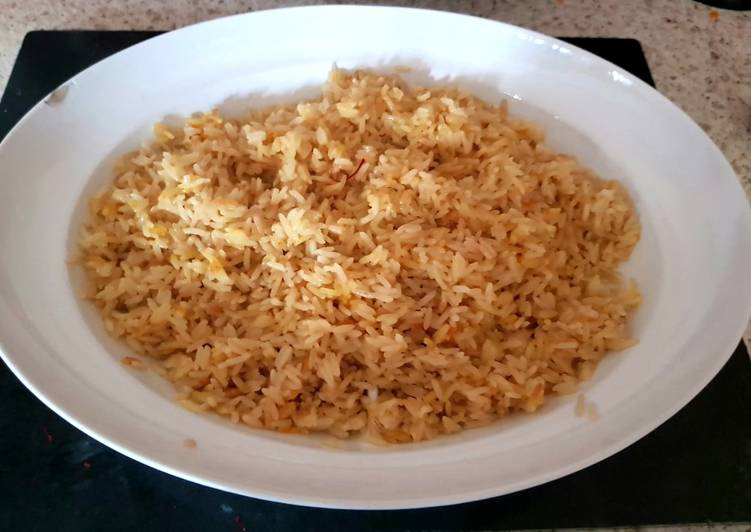 Recipe: Perfect Coconut Saffron Rice 😊
