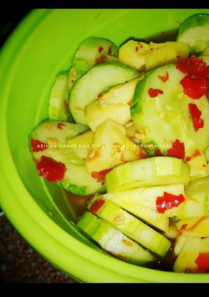 Foto resep Asinan buah (nanas+timun)