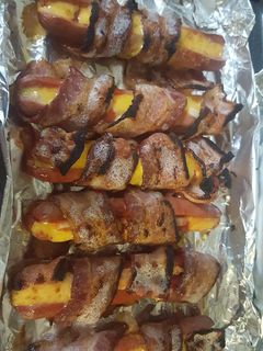 A picture of Stuffed Hot Dogs.