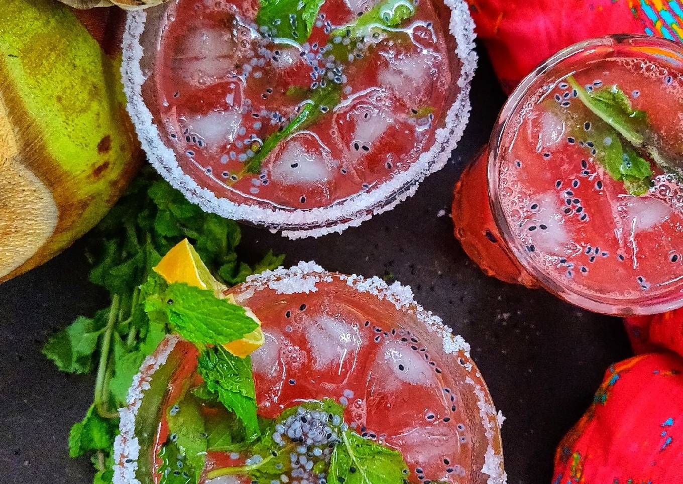 Watermelon coconut cooler