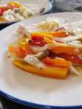 One-pot roasted fish and vegetables