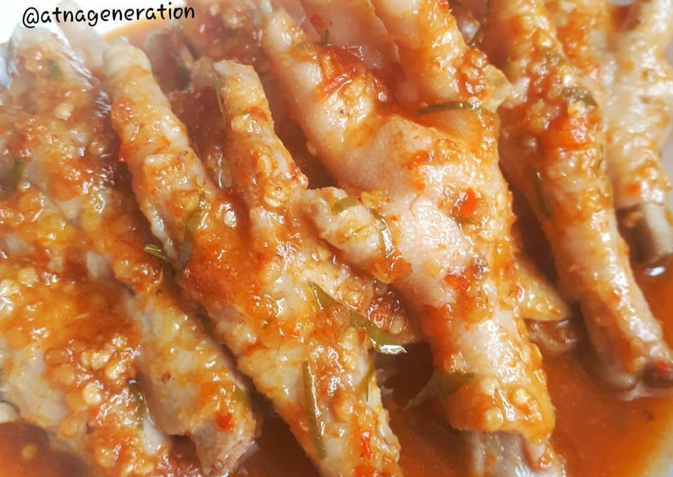 Ceker Pedas Mercon Daun Jeruk