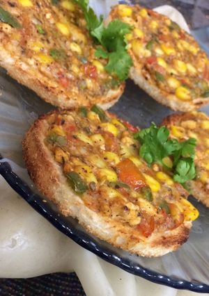 A picture of GOLDEN COINS (Baked corn toast).
