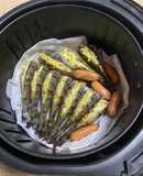 Tôm nướng bơ tỏi phô mai bằng nồi chiên không dầu