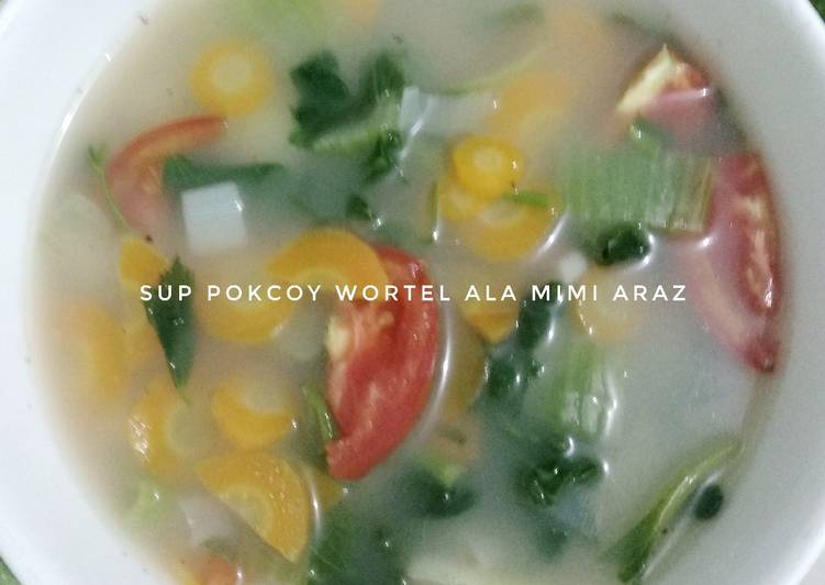 Sup Pokcoy Wortel Simple