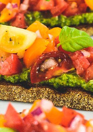 A picture of Tomato Bruschetta.