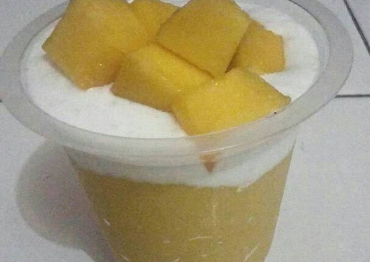 Langkah Mudah untuk Menyiapkan Jus mangga ala thai#enakkanbikinsendiri, Lezat Sekali