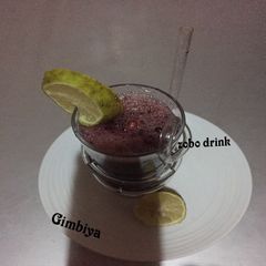 A picture of Zobo drink #Abuja.
