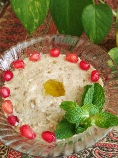 عکسی از دستور بابا غنوج (پیش غذای لبنانی)