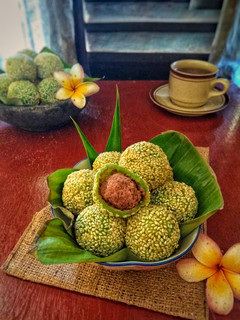 Foto resep Onde-Onde Pandan Kacang Merah
