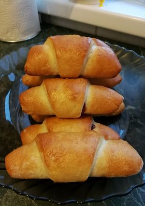 Barackos és szilvás kifli recept fotója