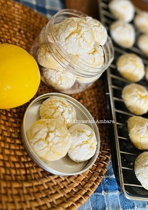 Foto resep Lemon Crinkle Cookies 🍋