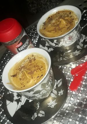 A picture of Frothy creamy coffee.