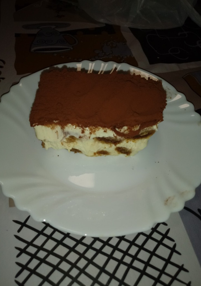 Una foto de Tiramisú con huevo
