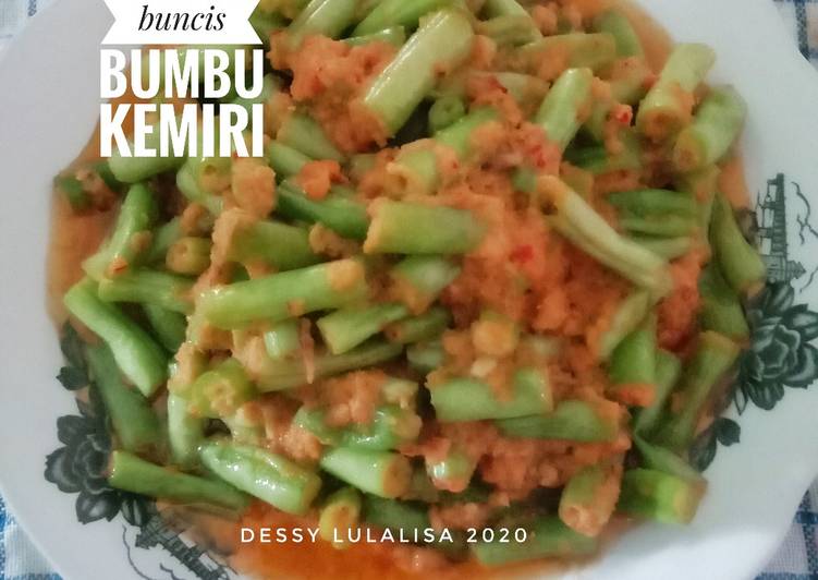 Tumis buncis bumbu kemiri