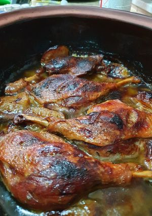 Almával sült kacsacomb 😋 recept fotója