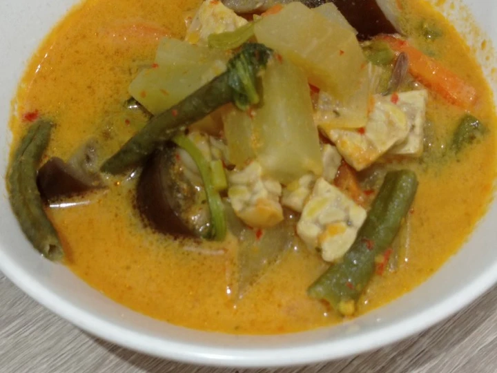 Easy Steps Prepare Recipes Lodeh terong labu siam the Can Spoil the Tongue Delicious.