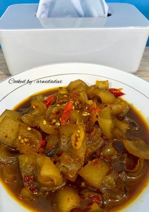 Foto resep Oseng kikil sapi pedas manis