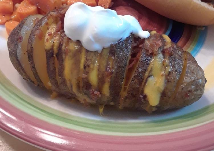 Easiest Way to Prepare Super Quick Homemade Cheesy Hasselback Potatoes