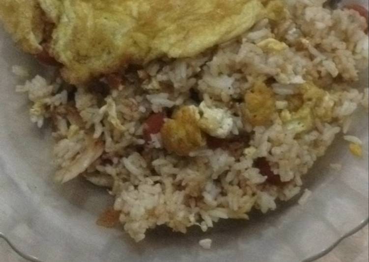 Cara Gampang Menyiapkan Nasi goreng telur Untuk anak kost Anti Gagal