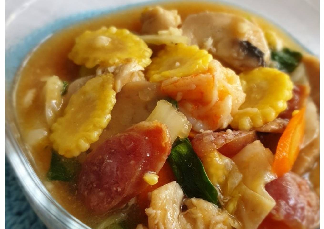 Mixed veggies with lapchiong (non halal)