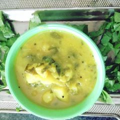 A picture of Patal potato bhaji.