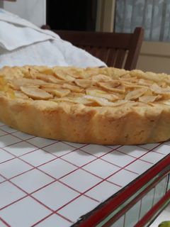 Una foto de Tarta de manzanas de masa Sablee