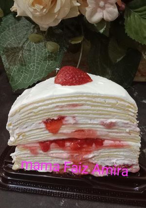 Foto resep Mille Crepes strowberry