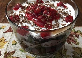 The New Way Serving Recipe Black Forest Trifle Delicious Simple