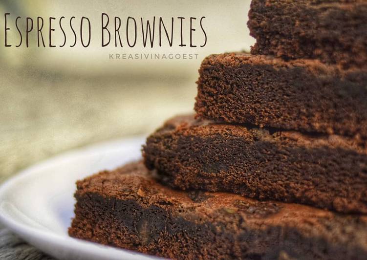 Cara Gampang Membuat Espresso Brownies Anti Gagal