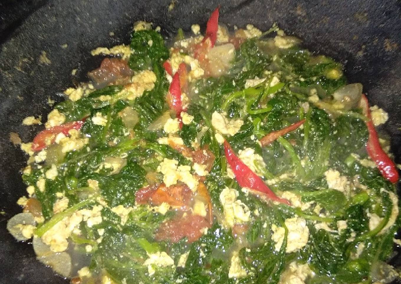 Resep Tumis bayam telur, Bisa Manjain Lidah