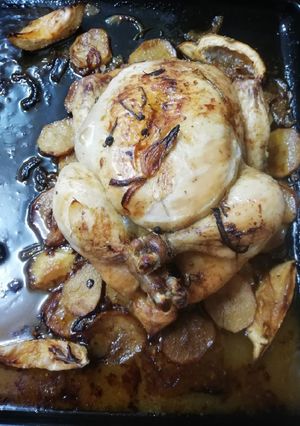 Una foto de Pollo al horno a lo que salga..!