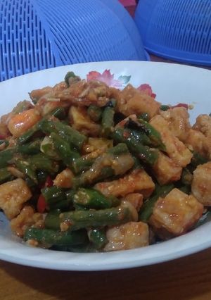 Foto resep Sambal tauco udang tahu kacang panjang