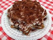 Una foto di crema pasticcera al caffè