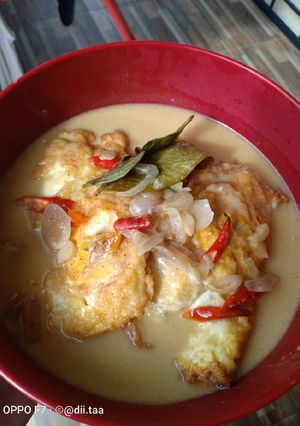 Foto resep Telur ceplok kuah santan