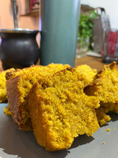 Una foto de Budín 🥧 de zanahoria 🥕 y naranja 🍊