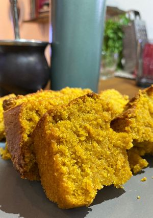 Una foto de Budín 🥧 de zanahoria 🥕 y naranja 🍊