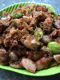 Foto resep Cumi Asin Saos Padang