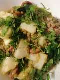 Potato Salad with Lentils and Sausage