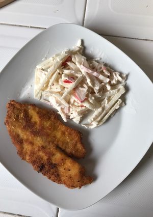 Una foto de Ensalada de jícama con surimi