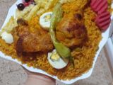 ارز مشحر في الفرن