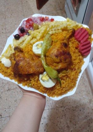 صورة لوصفة ارز مشحر في الفرن