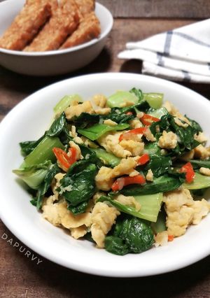 Foto resep Tumis PAKCOY TELUR #MenuSehatAnak