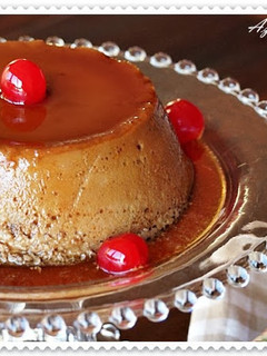 Una foto de Flan de café