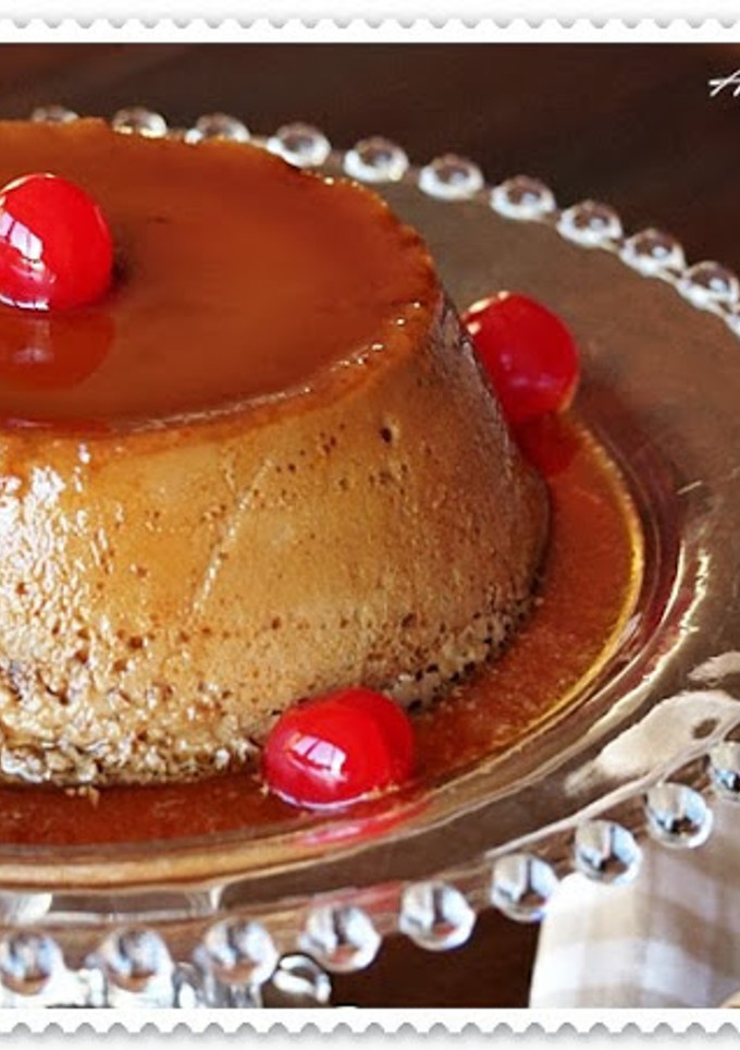 Una foto de Flan de café