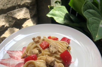 Cara Bikin Black Pepper Chicken Fettucine (Fettucini Ayam Lada Hitam) ala Alysha Menu Enak Dan Mudah Dibuat