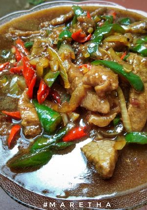 Foto resep Sapi Lada Hitam ala saori